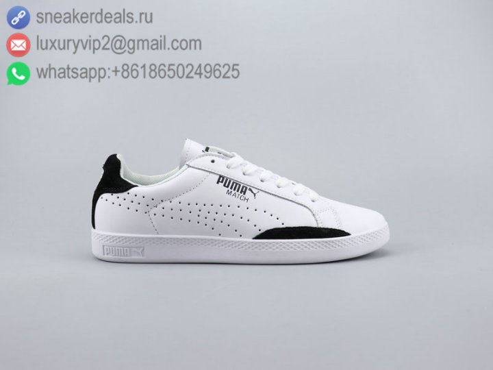 Puma Match 74 Open FM Unisex Classic White Leather Sneakers Size 36-44